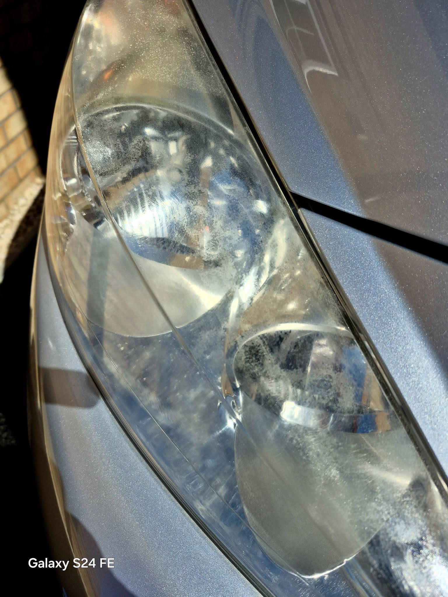 Headlight restoration and cleaning - Before
